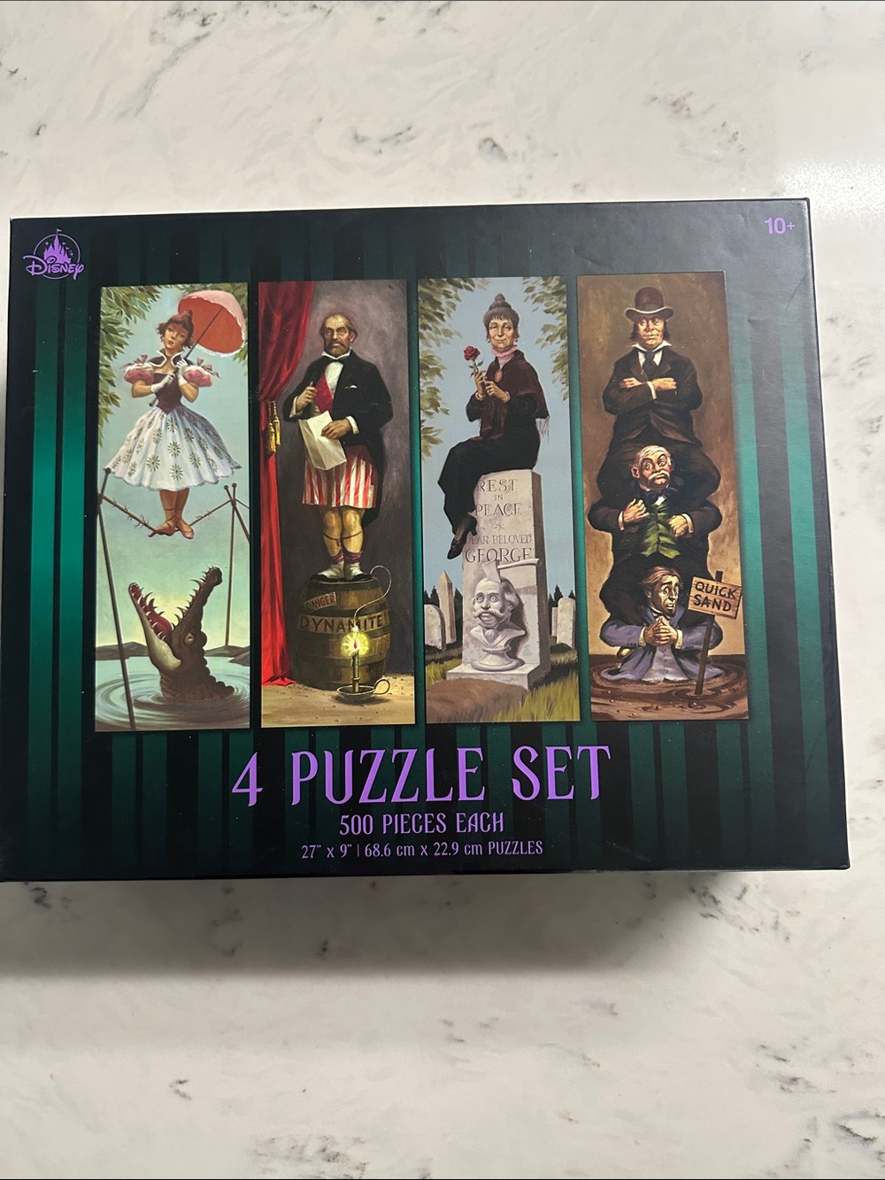 Disney Puzzle Set – Teal, Black, Purple and Green Artwork